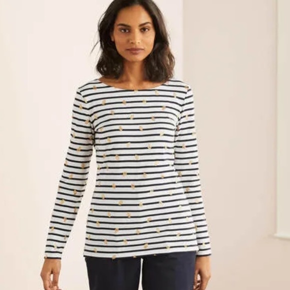 Boden Long Sleeve Breton Top - Picture 1 of 11